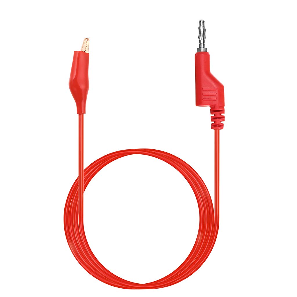 Sumnacon Multimeter Test Lead Set - Stackable Banana Plug to Alligator Clips Test Cable Kit with Protective, Soft Silicone Flexible Electrical Test Wire Leads for Electrical Testing 500V/5A
