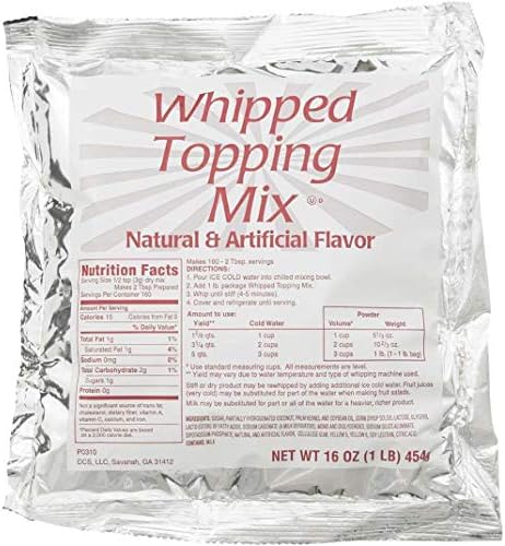 Chefs Companion Whipped Topping Mix, 1 Pound -- 12 per case.