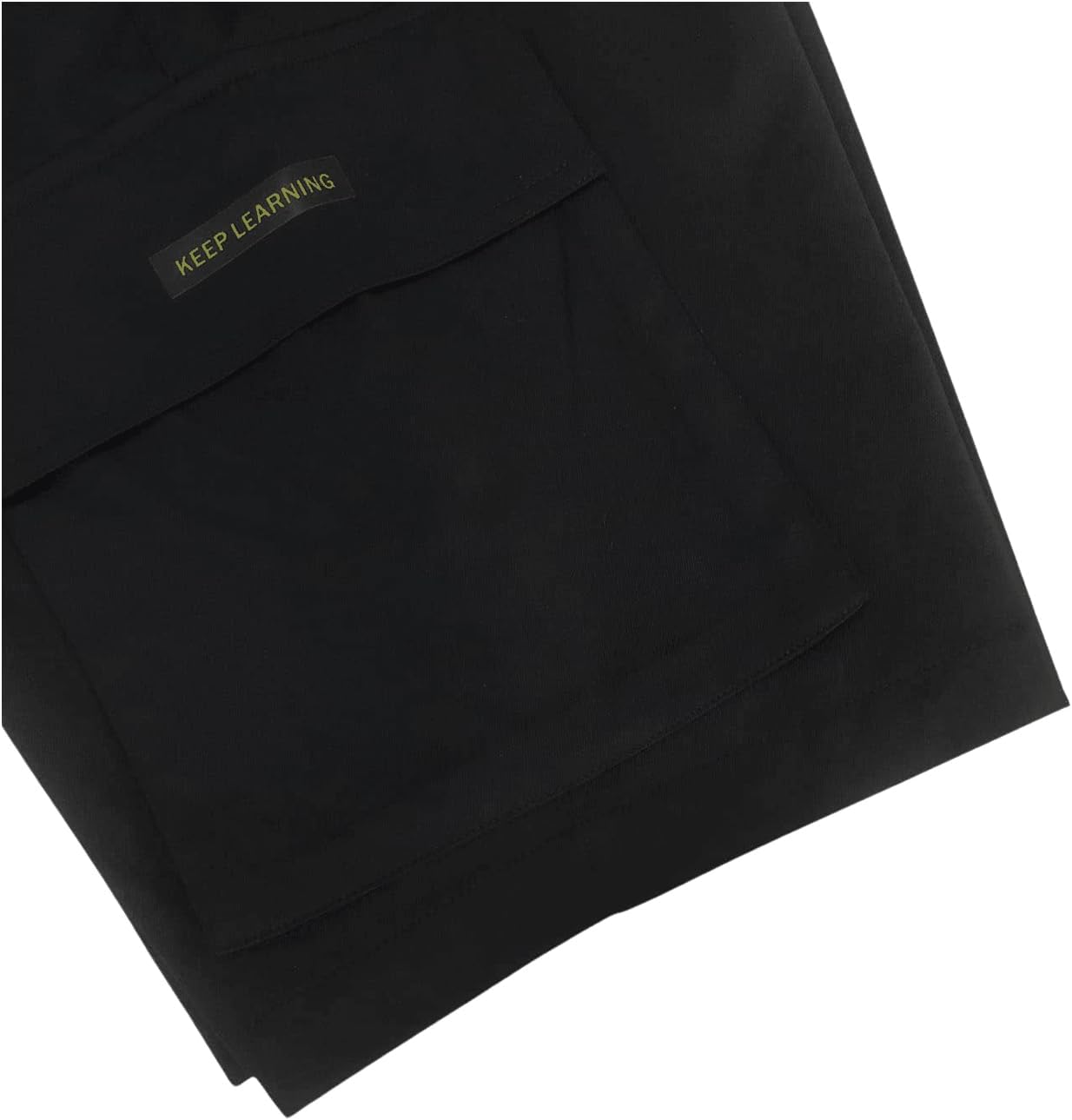 OYOANGLE Men's Casual Cargo Shorts Drawstring Shorts Twill Classic Flap Pocket Loose Fit Shorts - Image 3