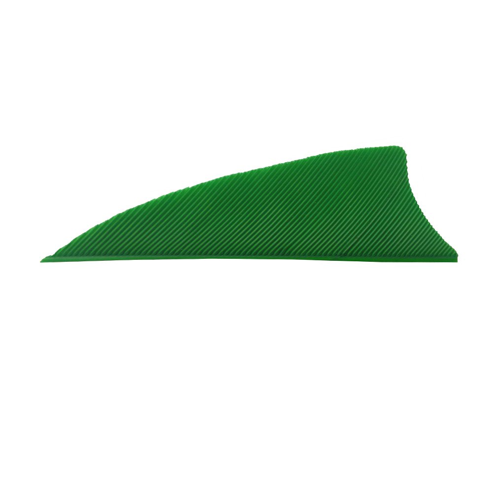 SHARROW 50pcs Archery Arrow Fletches 2 inch Turkey Feather Fletching Left Wing for Wooden Carbon Arrows (Green, 2 inch)