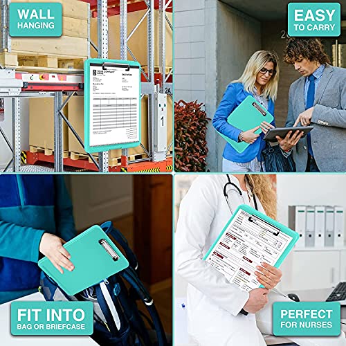 Image of oddpod Praise A4 Clip Pad /Clipboard with Storage Case for Paper and Document Storage 83002 (Aqua)