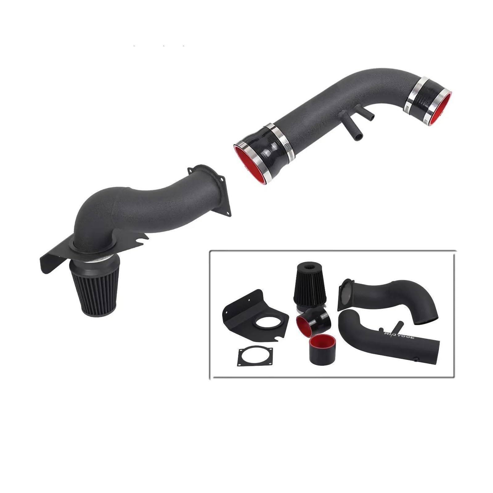 Manguera Admisión Aire Para 1994-2004 Para Ford Para Mustang GT 3.8L 4.6L Motor De Gasolina Kit De Tubo De Entrada Aire Frío Alto Flujo Con Filtro Entrada Aire