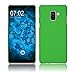Produktbild PhoneNatic Case kompatibel mit Samsung Galaxy A8 Plus (2018) - Hülle grün gummiert Hard-case Cover