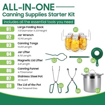 HOMKULA Water Bath Canning Pot With Rack And Lid, Steam Canner