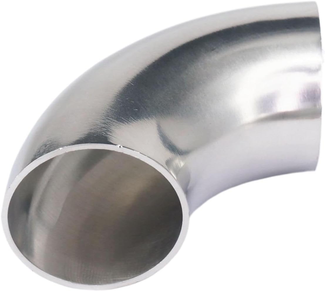 38mm 1.5" Pipe OD 304 Stainless Steel Butt Weld 90 Degree Elbow Bend Pipe Fitting For Home brew Wine Beer