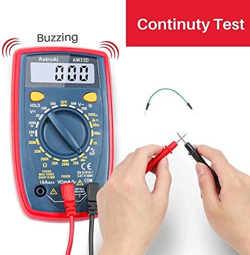 Astroai Multimeter 2000 Counts Digital Multimeter + Car Vacuum, Portable Vacuum Cleaner #TOP3