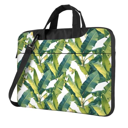 Sac ordinateur portable motif feuilles de bananier idéal pour vos voyages et le bureau