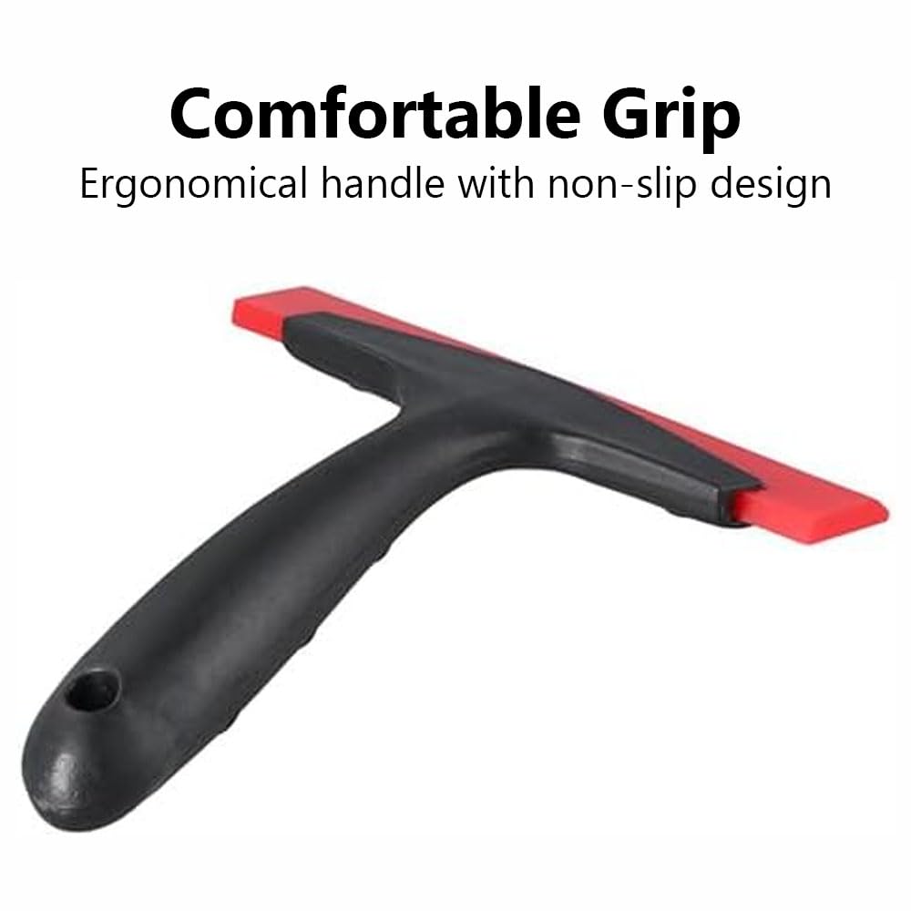 8 lavavetri in gomma per finestre, lavavetri in silicone, raschietto per pellicola auto, applicatore, per porte di vetro, specchi, parabrezza dell'auto