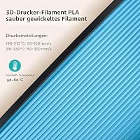 SUNLU Matte PLA Filament 1.75mm, 2kg 3D Drucker Filament Schwarz+Weiß – Ansicht 6