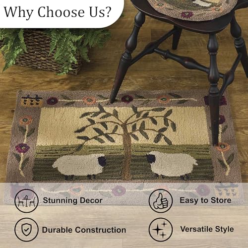 Tapete decorativo rectangular 2x3 pies Park Designs miniatura 5