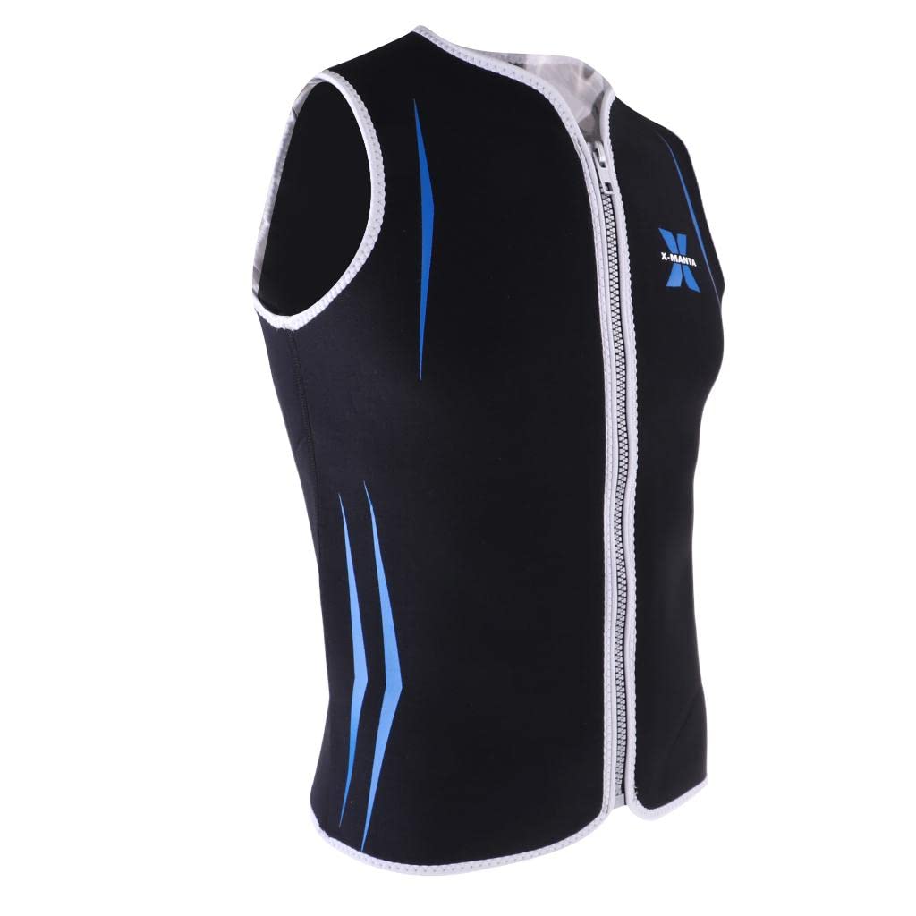 Herren 3mm Neopren Neoprenanzug Hautausschlag Weste Ärmellose Jacke Tauchen Surfmantel