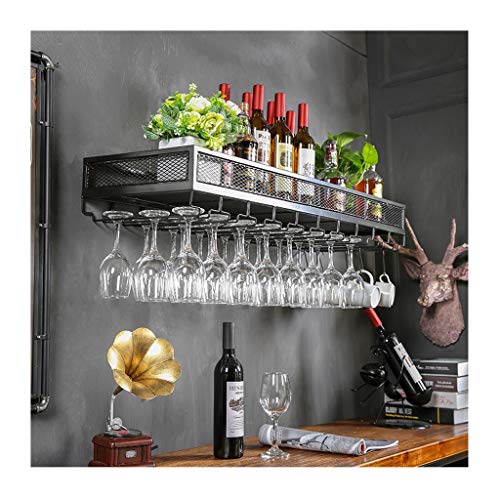 Estante para copas de vino DASHADAO industrial colgante fabricado en material sintético resistente 2