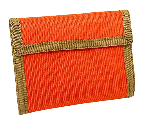 Image of Tactical RFID Nylon Bifold Wallet with Inside ID for Men, Durable 600D Cordura, Water-Resistant, 15+ Card Slots, Military, Outdoor & Travel, Compact 3⅞x4⅞ inch, USA Made. Includes Picture ID Holder!