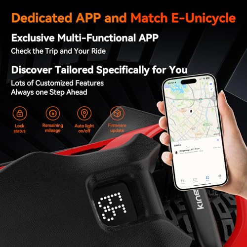 KINGSONG Elektrisch Einrad S22 Pro + 2220Wh, Motor 4000W, Reichweite bis zu 200 km, Begrenzte Geschwindigkeit 25km/h, Reifen 20\, Bluetooth, Anwendung mobil, LED-Beleuchtung