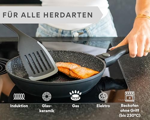 Pfannenset DIVORY 2-teilig mit abnehmbarem Griff 24 cm