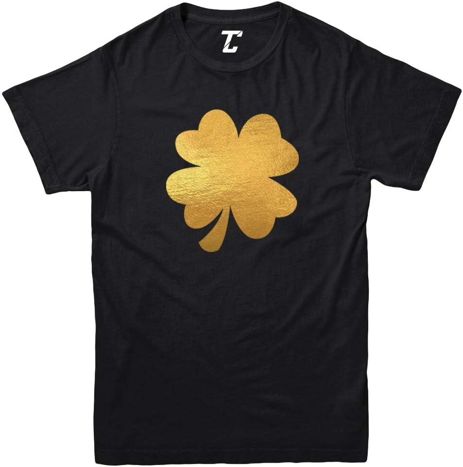 Gold Foil Four Leaf Clover - Irish Youth T-Shirt