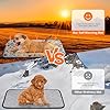 Self Warming Cat Bed Self Heating Dog Mat Star Pattern Warm Thermal Pet Pad Reflects Body Heat Washable Soft Puppy Crate Pad Anti Slip Kennel Mat for Pets(Grey,18'' L X 24'' W X 0.4'' Th)