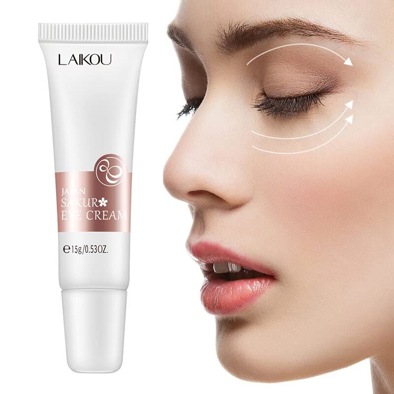 Madi Kay Designs Crema de ojos Sakura Suero Anti-Arrugas Anti-Edad Eliminar Ojeras Cuidado de los ojos Contra la Hinchazón Y Bolsas Hidratar Crema