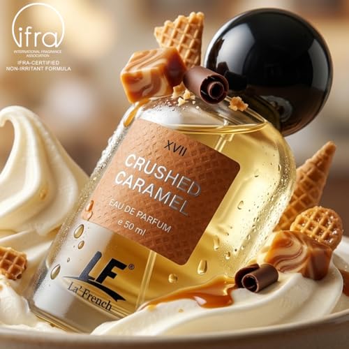 Image of La French Crushed Caramel Perfume for Men & Women 50ml | Patchouli, Woody Amber & Caramel Notes | Premium Long Lasting Fragrance