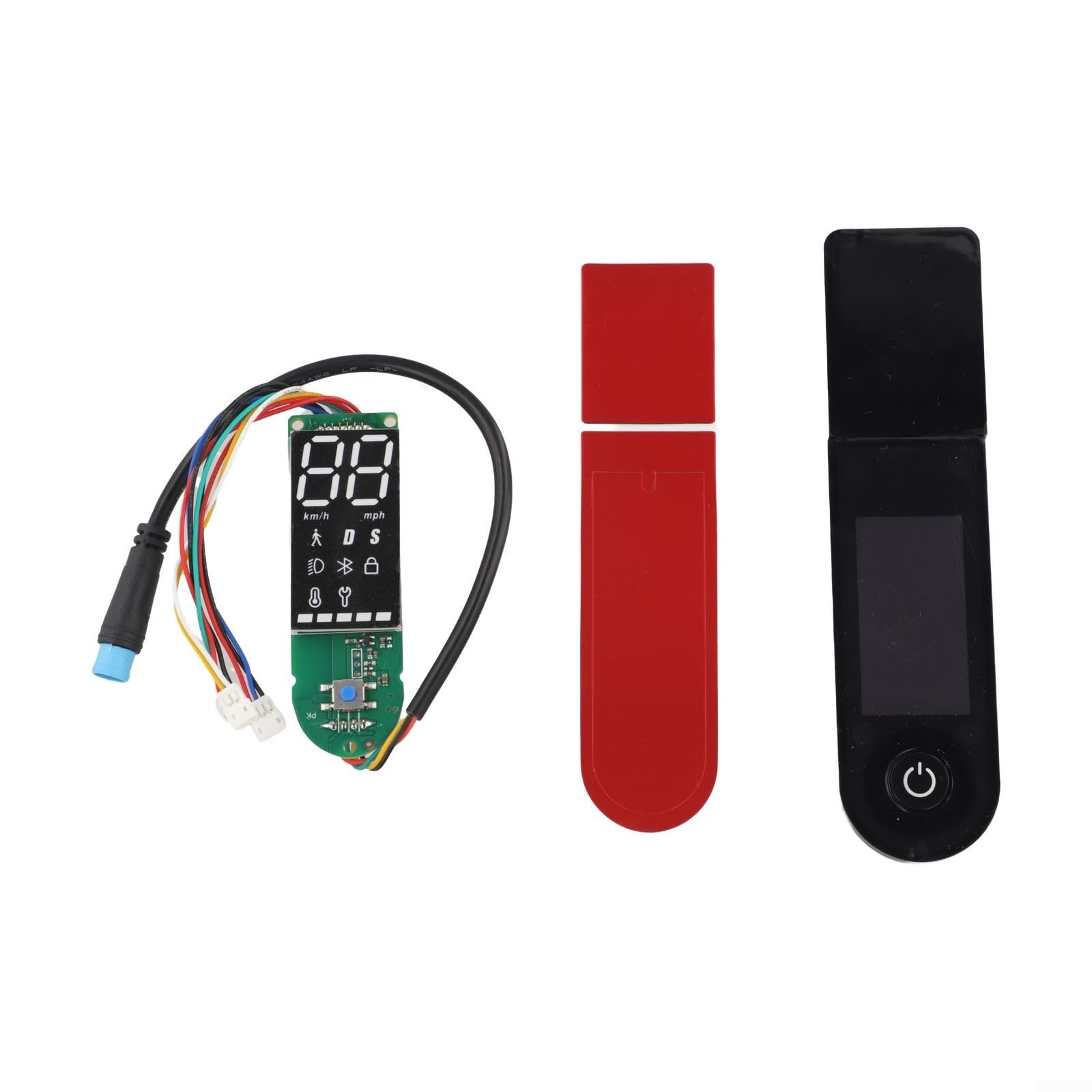 Alanmoship Dashboard Instrument Panel For Xiaomi For Mi Electric Scooter Pro 1S Pro 2, LCD Display With Speed Power Mode, Circuit Board Switch Set Replacement Part(Pro2 Kit)