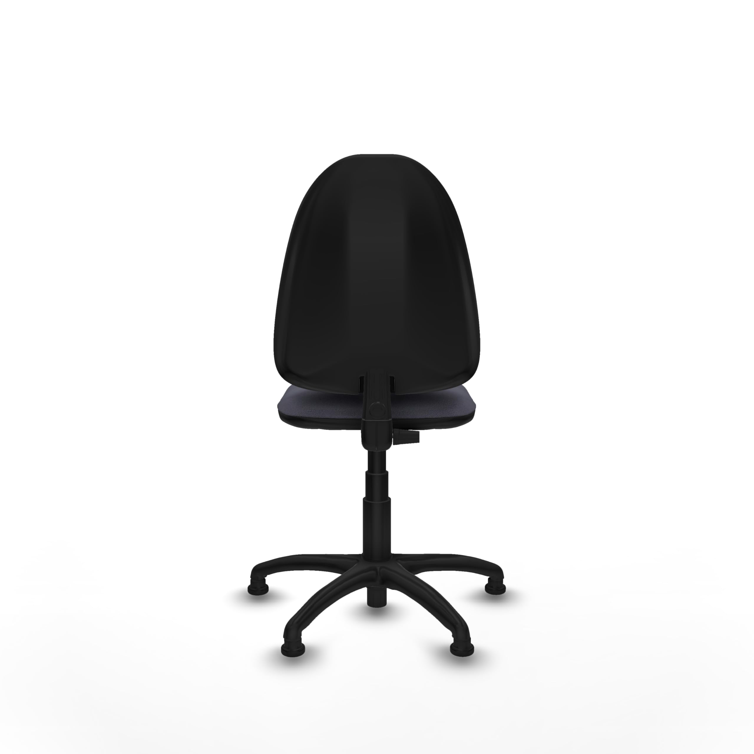 Piqueras y Crespo - Silla Ordenador sin Ruedas Aýna sin Brazos. Equipado con Contacto Permanente Básico y Espuma de Corte. Gris Oscuro