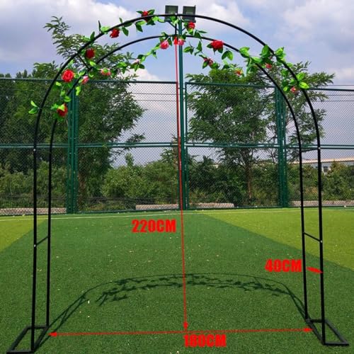 Wytrzymała metalowa kratka ogrodowa do roślin pnących, regulowana, odporna na warunki atmosferyczne, czarna, dekoracja na wesela i do ogrodu, 120–350 cm