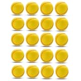 KINOKINO 野球 練習 ウレタン ボール 直径 約 7cm (イエロー 20球 セット)