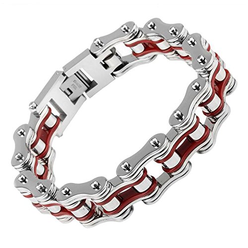 Bijoux 16 mm heavy mens acier inoxydable au quotidien et en road trip moto