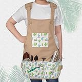 MYDAYS Gardening Apron,Canvas Work Tool Aprons,Garden Harvesting Apron for Lawn & Garden & Yard
