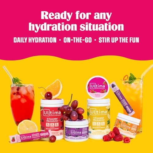 ultima replenisher daily electrolyte powder drink mix  sugar free  grape 90 servings  hydration powder with 6 key electrolytes and trace minerals  keto friendly vegan non-gmo
