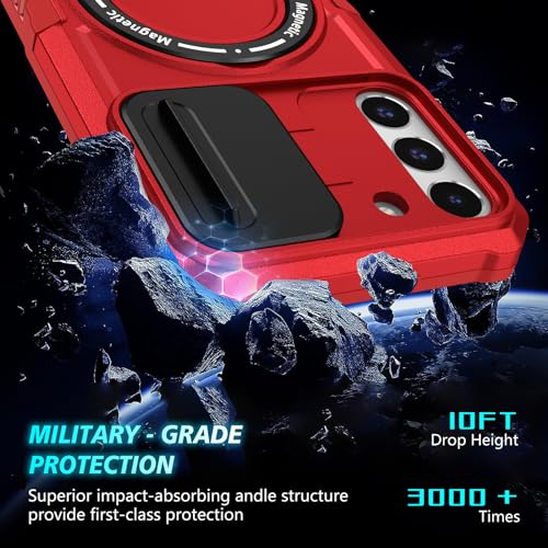 Coque Samsung S22 Plus magnétique noire avec support intégré et protection d'objectif - 4