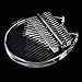 Koldot Clear Kalimba 17 Keys Engraved With Notes Cat Shaped Thumb Piano Solid Finger Piano Clear Body Cute Crystal Acrylic Kalimba With Tuning Hammer Hard Case Gifts for Kids Adult Beginners