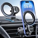 Miracase for MagSafe Car Mount【Won’t Block Vent &20 Strongest Magnets】 Magnetic Phone Holder for Car Phone Holder Mount Dash for Car Accessories for Women Men for iPhone 17 Pro Max Air 16 15 14 13 12