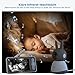ieGeek Babyphone mit 2 Kameras 2K/3MP, 5 Zoll WLAN Video-Babyfon mit PTZ 355°, IR-Nachtsicht, automatischer Verfolgung, Weinen- und Bewegungserkennung, App-Steuerung