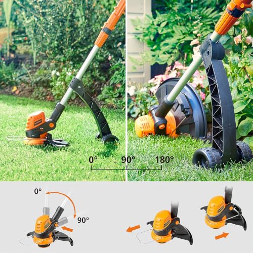 LawnMaster Coupe-Bordure sans Fil 24V, Coupe 25cm, Silencieux & léger – vue 6