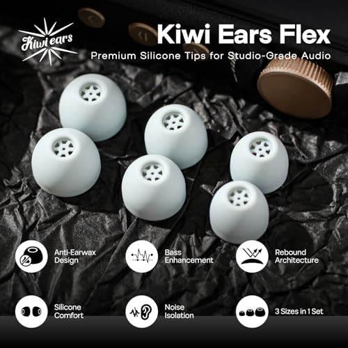Linsoul Kiwi Ears Flex Wkładki douszne, wymienne silikonowe wkładki IEM