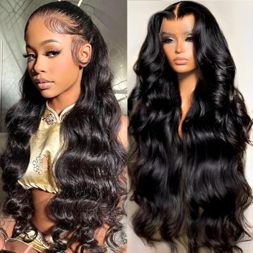 Nollipopco 13x6 Body Wave Lace Front Wigs Human Hair 200 ...
