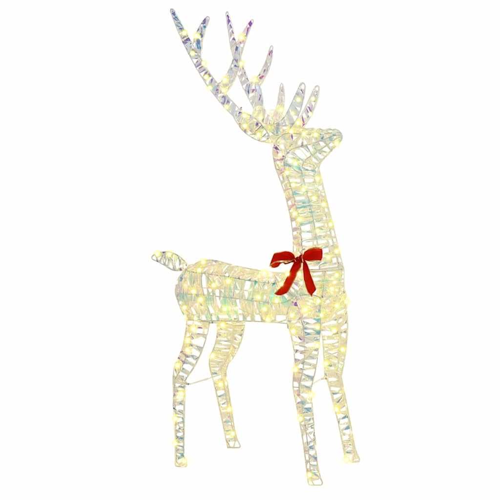 Rentierfamilie mit 300 warmweißen LEDs 3er Set 3D Figuren PET 67 x 26 x 127 cm USB Beleuchtung für Innen Deko Advent Weihnachtsstimmung