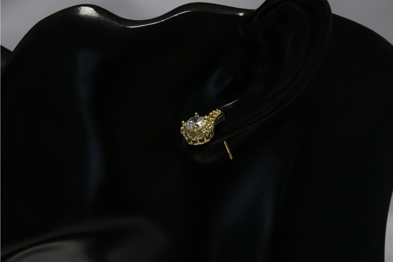 YINLI Gorgeous Cubic Zirconia Wedding Stud Earrings CZ Crystal Bridal Earrings for Women - Image 2