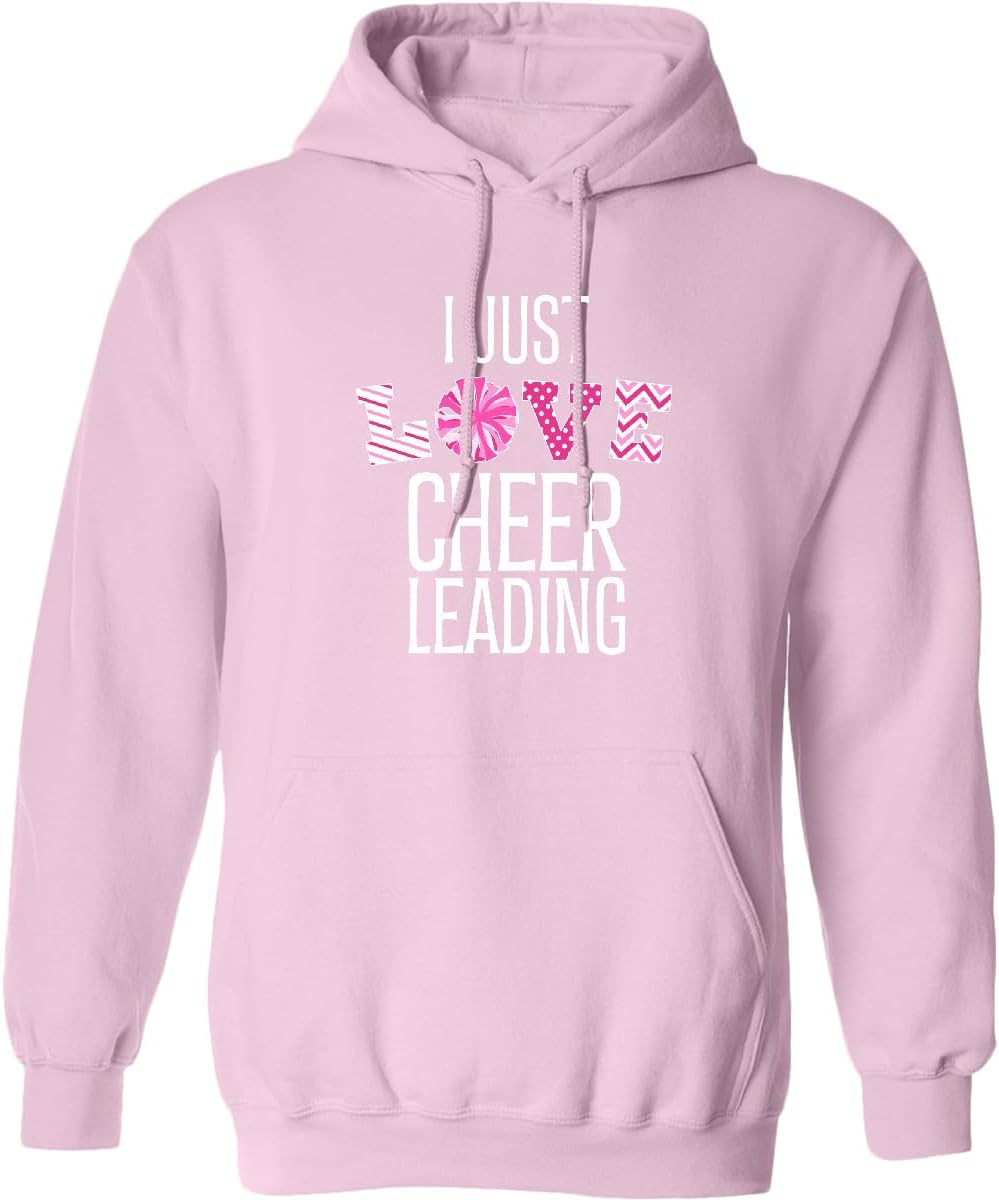inktastic I Just Love Cheerleading Adult Hoodie Sweatshirt