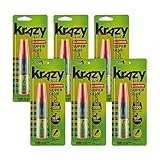Krazy Glue, All Purpose Gel, Precision Control Pen, 4g, 6 Count
