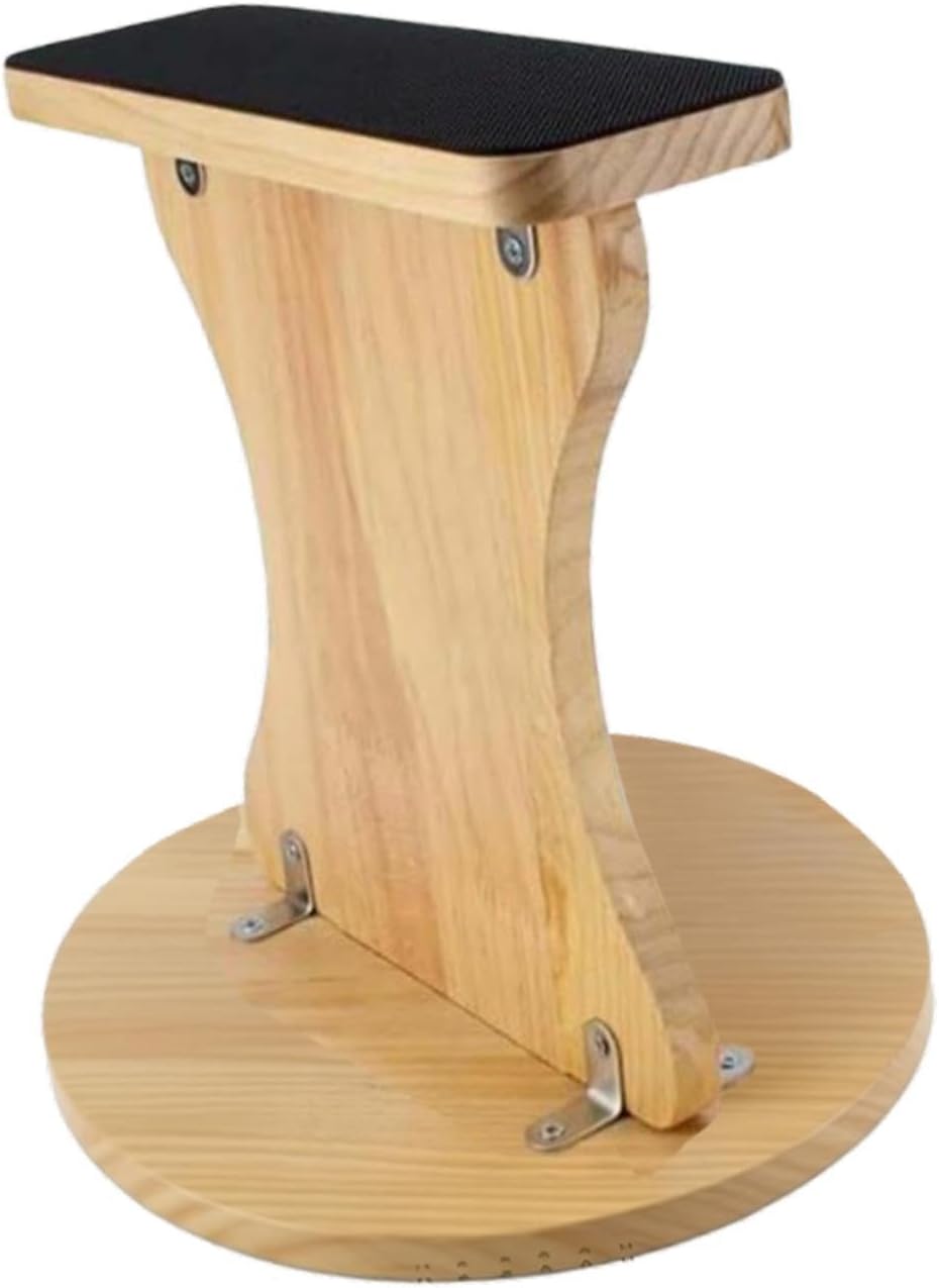 Cheerleading Balance Board for Core Strength & Flexibility - Wood Balance Train Stand for Home & Gym (31.5cm/12.4 inch)