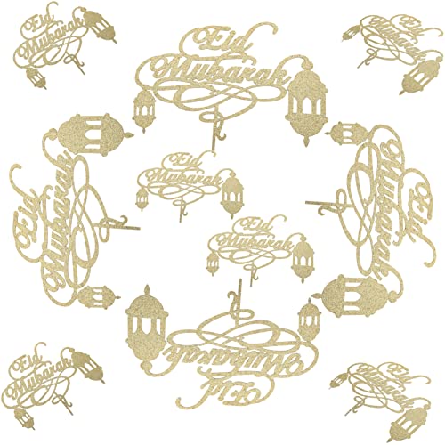 Generic 40 Peças cartão do ramadã enfeite decoração toppers de festa decorações de bolo personalizad