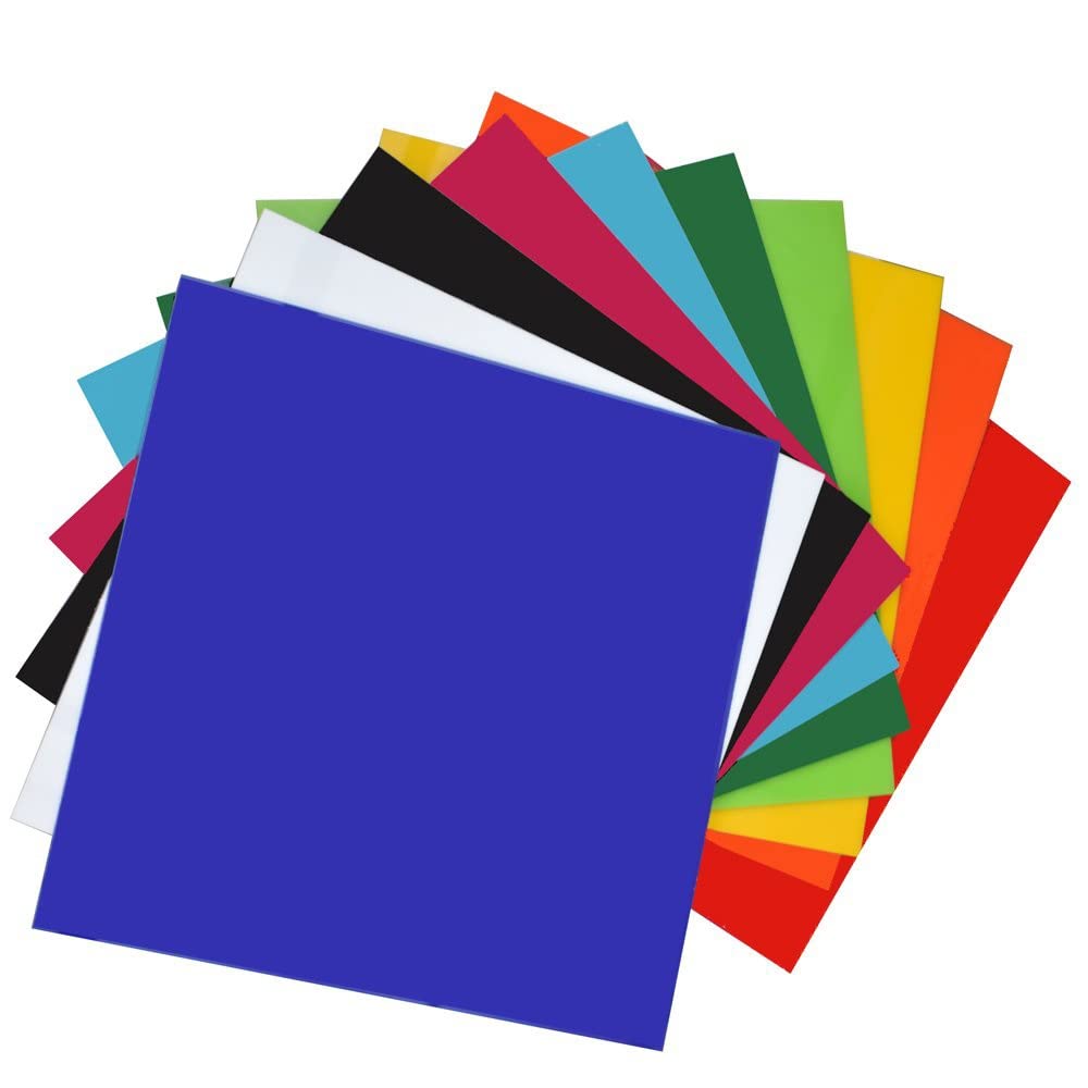 Plaque acrylique extrudée 3mm de 4x4 pouces pour découpe laser lot de 10