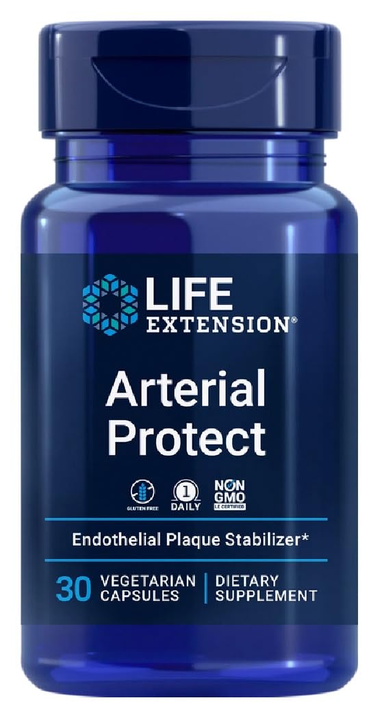 Life Extension - Arterial Protect | Unterstützung für gesunde Arterien und Herz-Kreislauf-Funktion - 30 Kapseln