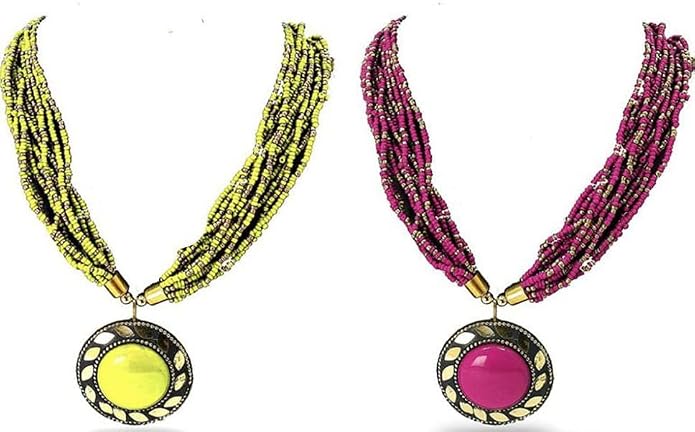 Brass Gold-Plated Necklace For Women - Pack Of 2 || Wwv-W-2Nec-E182_2239