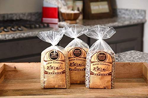 Amish Country Popcorn | Variety Bundles | 3 - 2 Lb Bags | Medium White - Baby White - Purple Popcorn Kernels | Old Fashioned, Non-Gmo And Gluten Free #TOP1