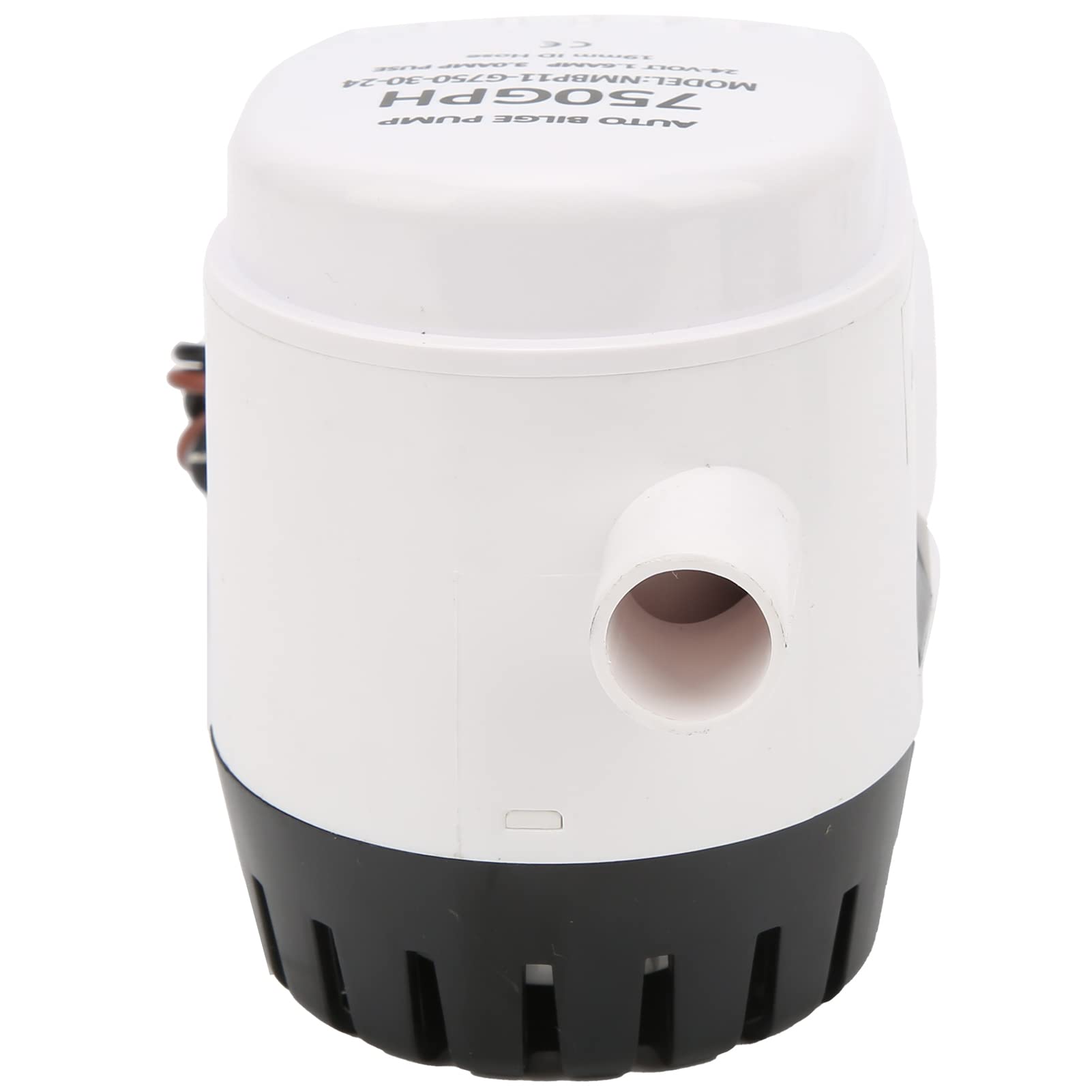 24V Pompa di Sentina Automatica Sommergibile 750GPH con Interruttore Galleggiante Integrato, Protezione Anticorrosione e Antincendio, Portata 2840L/H per Barca Yacht Marine