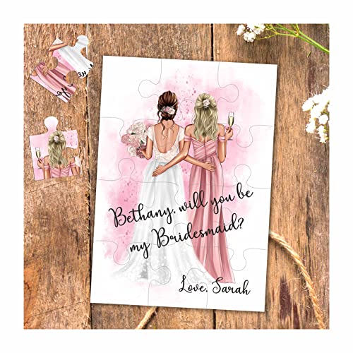 Will you be my Bridesmaid Proposal Puzzle, Maid of Honor