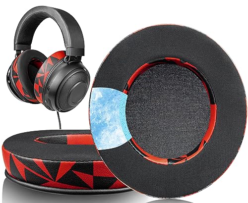 SOULWIT Cooling-Gel Ear Pads Cushions Replacement, for Razer Kraken 2019/Tournament Edition/Ultimate/Kitty